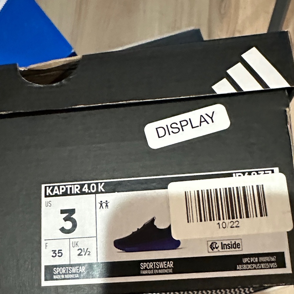Adidas Kaptir 4.0 K Black Sneakers